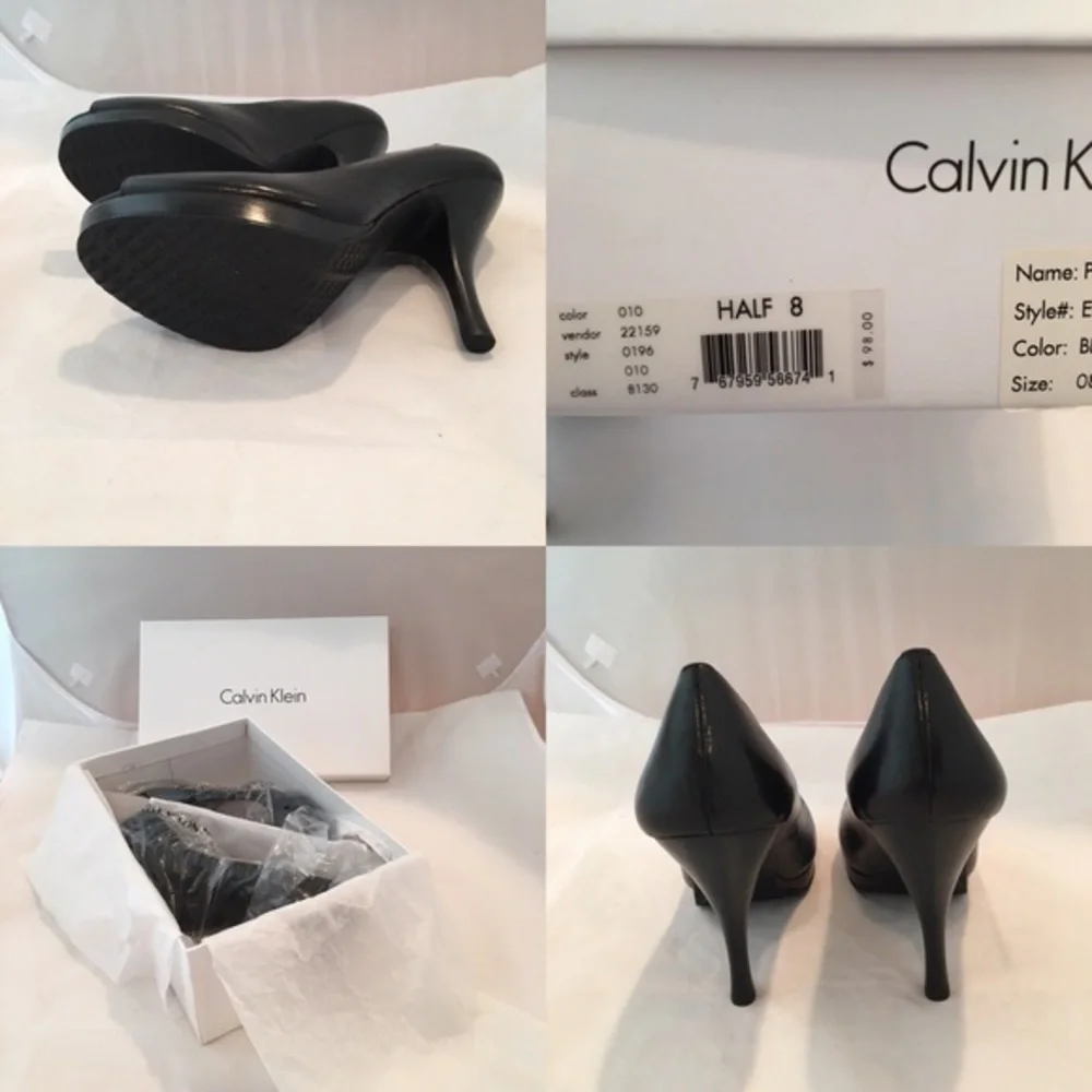 CALVIN Klein "Peak" leather pump - Picture 4 of 4